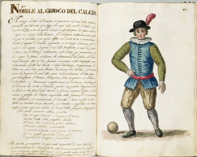 Nobleman playing football, Venetian by Jan van Grevenbroeck